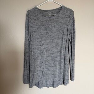 Isabel Nursing Heather Gray Long Sleeve Top